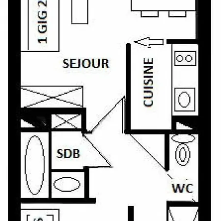 Le Bastion I - 2 Pieces Pour 5 Personnes Mae-9644 *